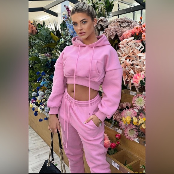 New Fashion Nova - Not Playing Games Jogger Set Pink - Picture 1 of 5